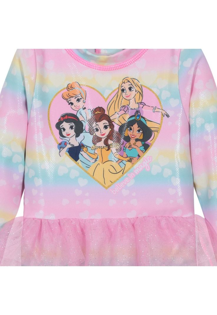 Traje de Baño Bebe Niña Manga Larga  UV50+ Princesas-2