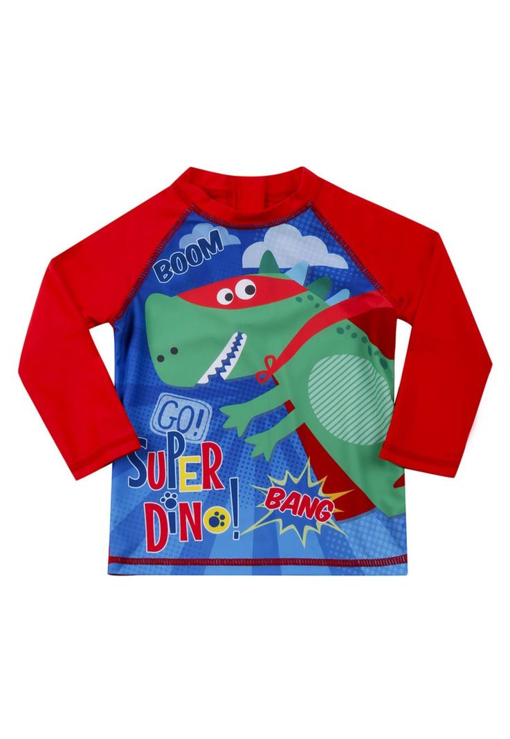 Polera Bebe Niño UV 50 Manga Larga Rojo H2O Wear -0
