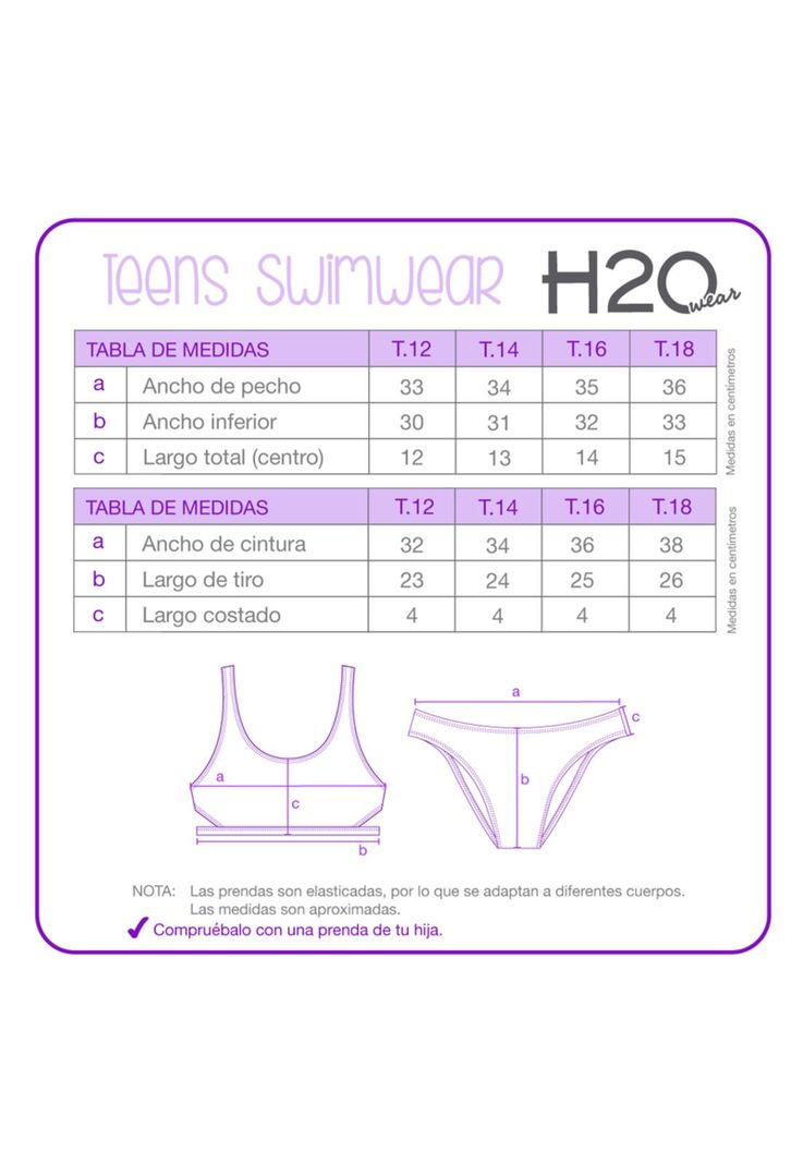 Traje de Baño Niña Teens Bikini UV30+ H2O Wear-2