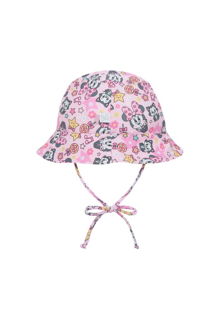 Gorro Bebe Niña UV50+ Disney Minnie Rosado-1