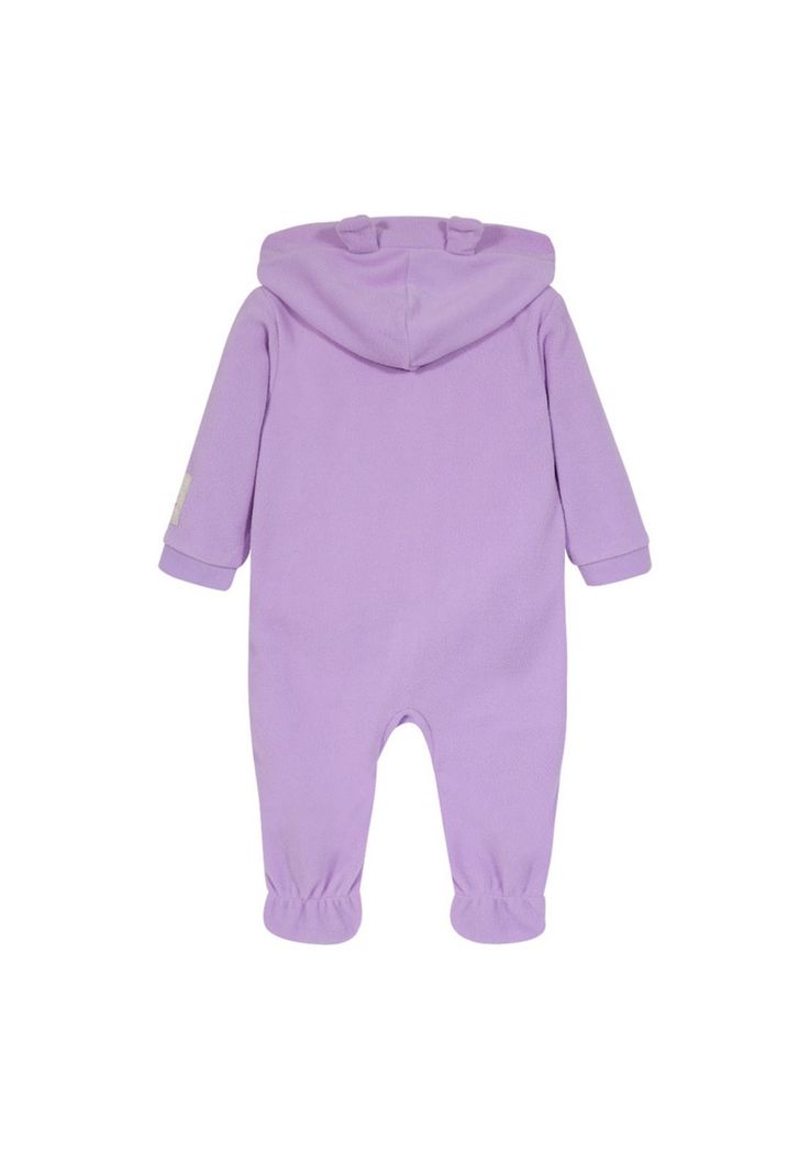 Pijama Bebé Niña Entero c/Gorro Polar Sust. Lila H2O Wear-1
