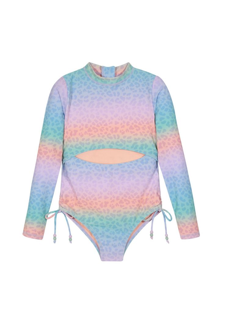 Traje de Bano Nina M/Larga Cut Out UV50 H2O Wear Multicolor 4