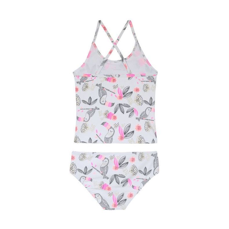 Traje de Baño Niña Tankini UV30+ H2O Wear Blanco-1