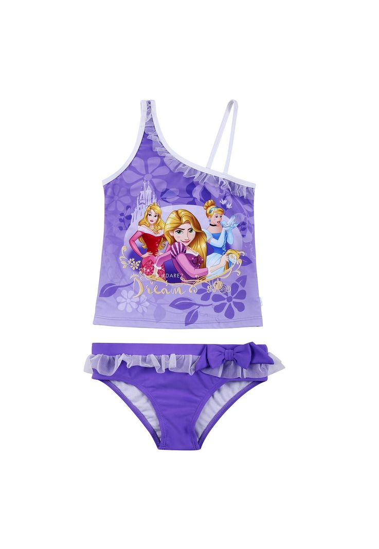 Traje de Baño Niña Tankini Disney Princesas-0