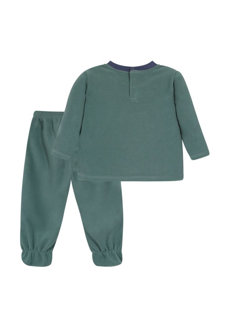 Pijama Bebé Niño Conjunto Polar Sustentable Verde H2O Wear-1