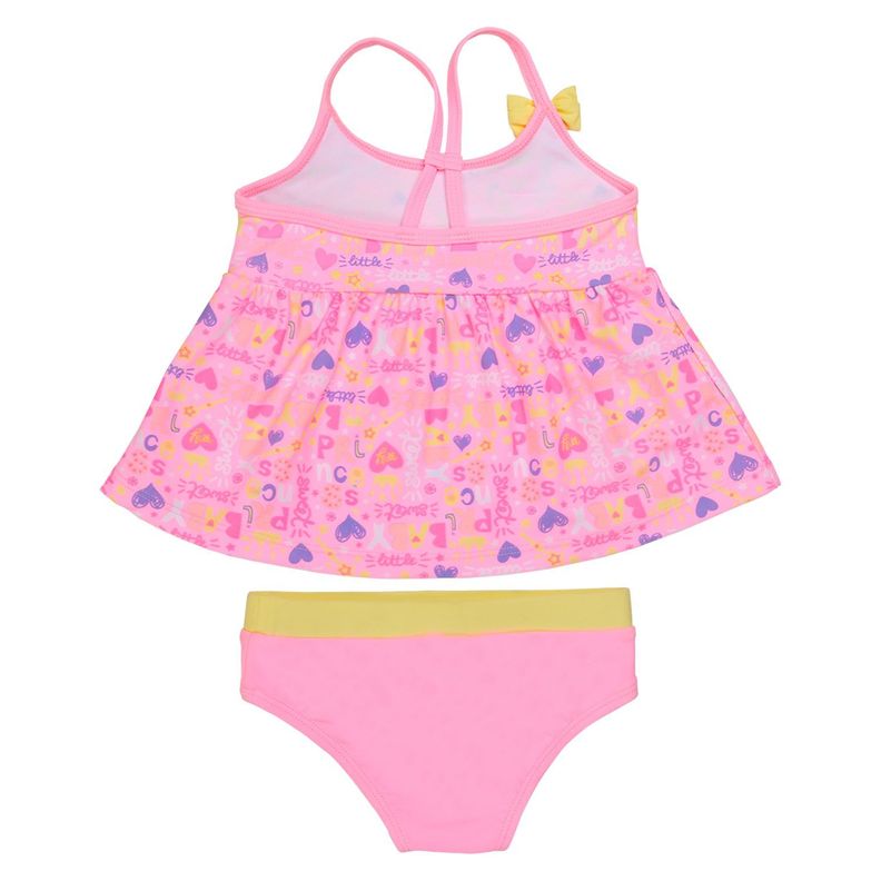 Traje de Baño Bebe Niña Tankini UV 30 H2O Wear Rosado-1