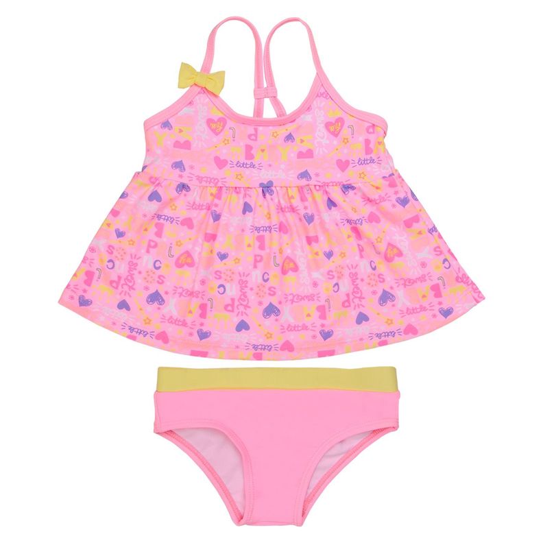 Traje de Baño Bebe Niña Tankini UV 30 H2O Wear Rosado-0