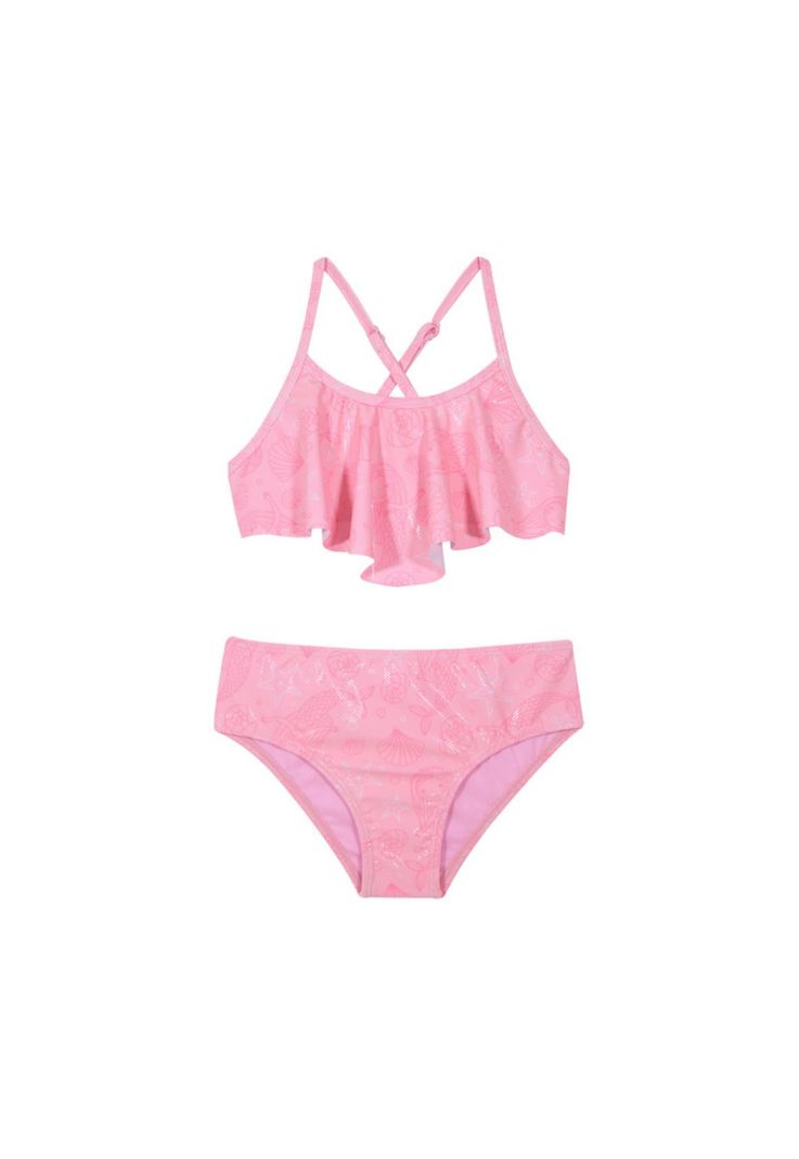 Traje de Bano Nina Bikini Vuelo UV50 H2O Wear Rosado 4