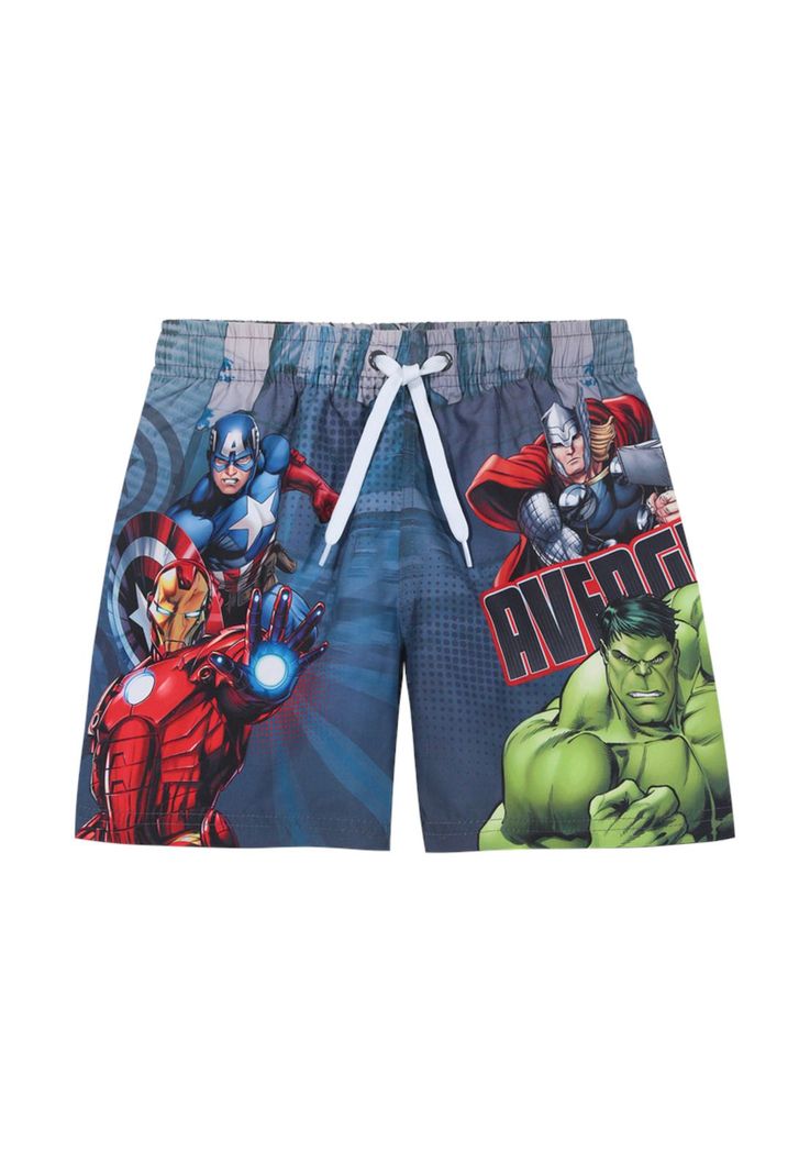 Traje de Baño Short Niño Disney Avengers Gris-0