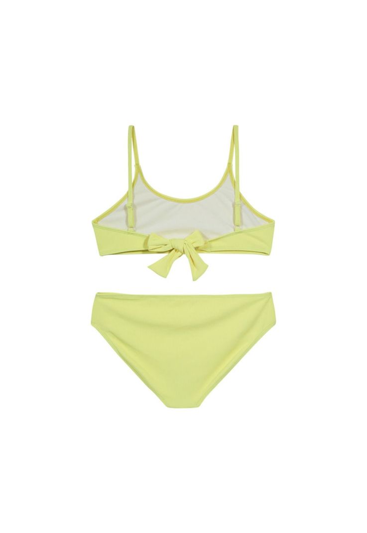 Teens Niña Bikini UV+30 Bretel Rib Amarillo-1