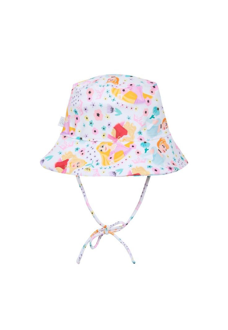Gorro Bebe Niña UV 50 Disney Princesas Blanco-1