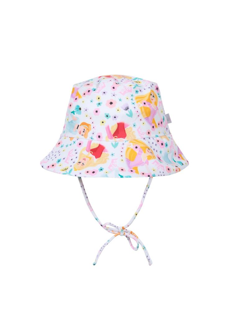 Gorro Bebe Nina UV 50 Disney Princesas Blanco 12 A 18 Meses