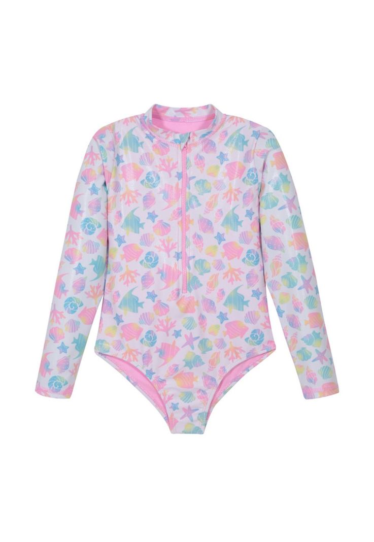 Traje de Baño Niña Manga Larga UV30+ H2O Wear-0