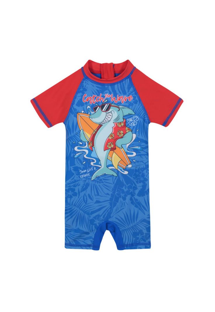 Traje de Baño Bebe  Body UV50+ Manga Corta H2O Wear-0