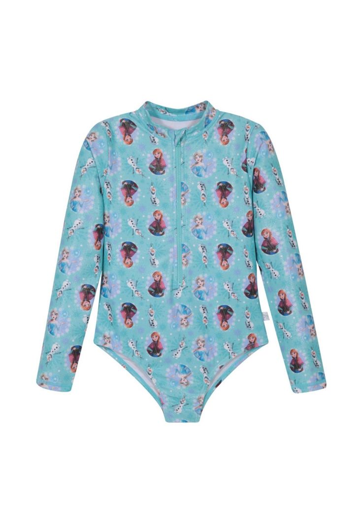 Traje de Baño Niña Manga Larga UV50+ Frozen Disney-0
