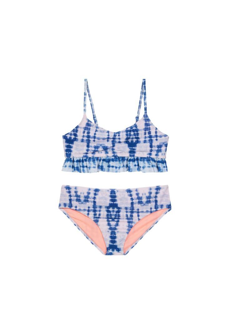 Teens Niña Bikini UV+30 Vuelos Tie Dye Azul-0