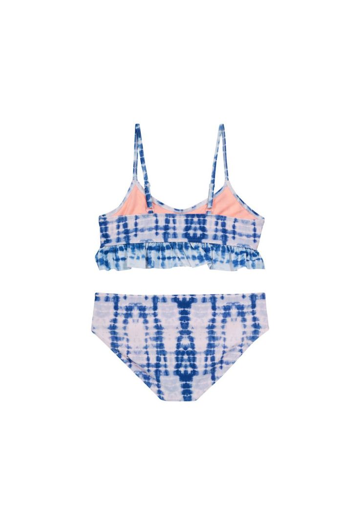Teens Niña Bikini UV+30 Vuelos Tie Dye Azul-1