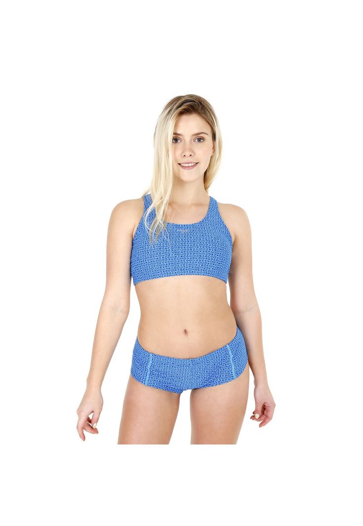 Traje de Bano Bikini Mujer Modelo Deportivo H2O Wear Turquesa