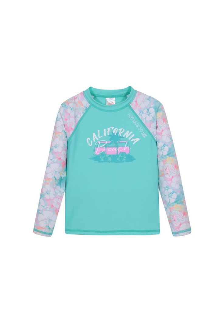 Traje de Baño Niña  Polera UV50 +  Manga Larga H2O Wear-0