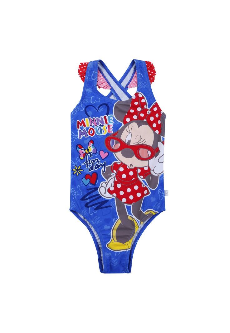 Traje de Bano Entero Nina Azul Disney Minnie 2