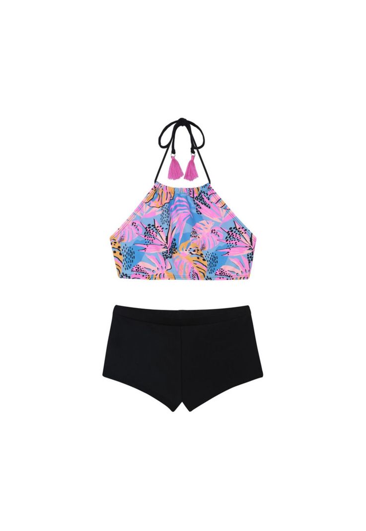 Traje de Baño Niña Teens Bikini UV30+ Halter H2O Wear-0