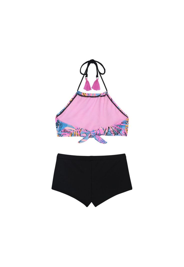 Traje de Baño Niña Teens Bikini UV30+ Halter H2O Wear-1