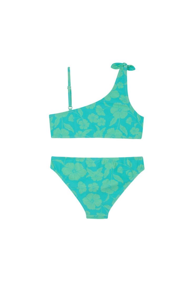 Traje de Baño Niña Teen Bikini UV30+ Un hombro H2O Wear-1