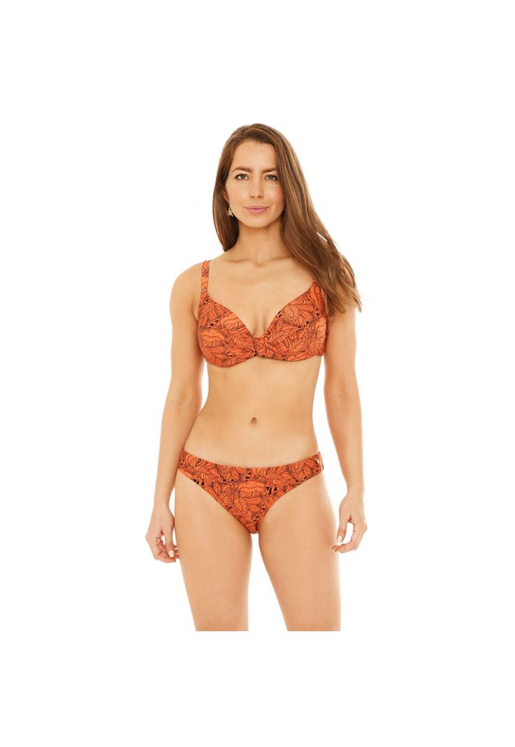 Traje de Baño Bikini Mujer H2O Wear Copa Semi Brillo Cobre-0