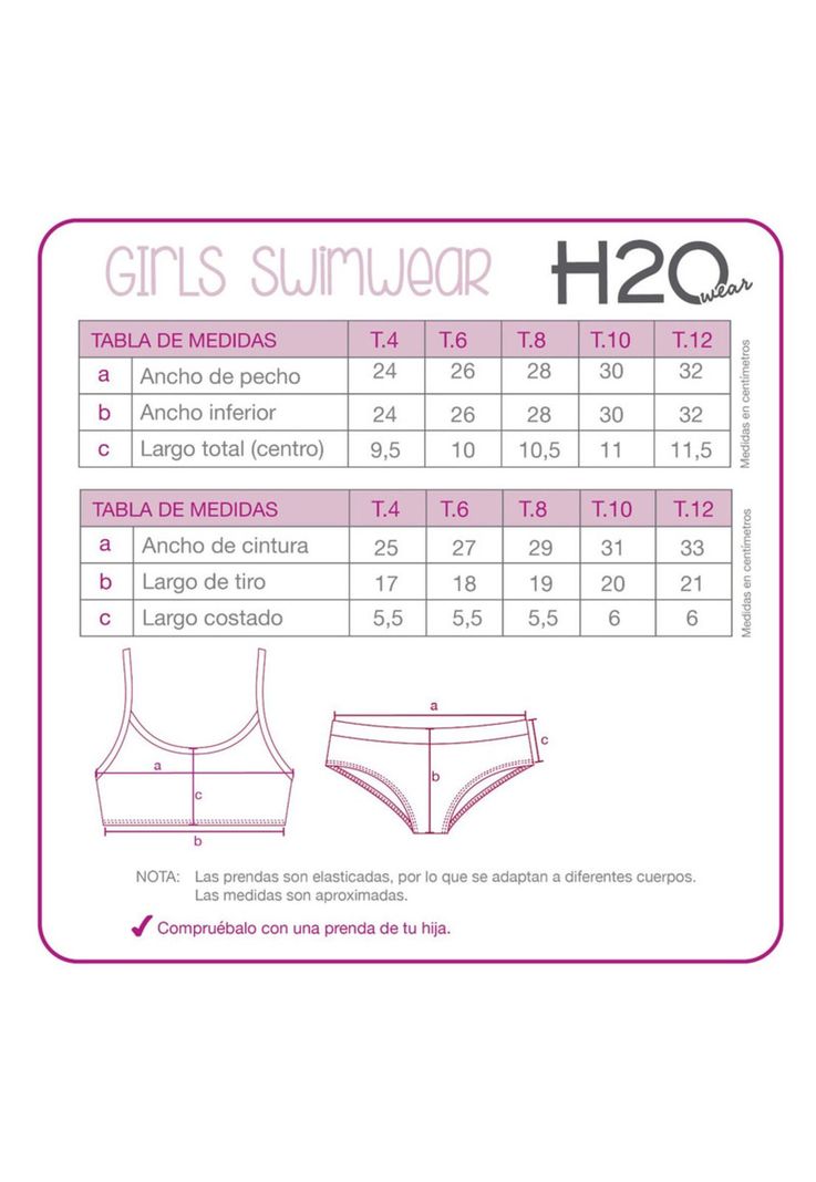 Niña Bikini H2OWear UV+30 Textura Estampada Celeste-3