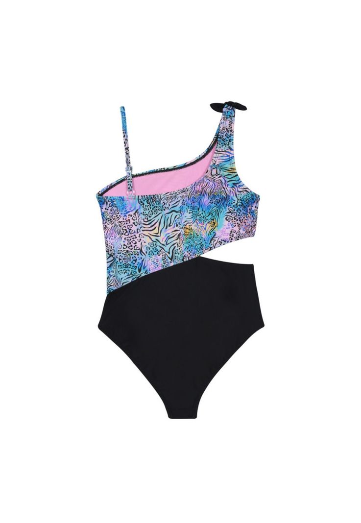 Traje de Baño Niña Teens Cut Out UV30+ H2O Wear Negro-1
