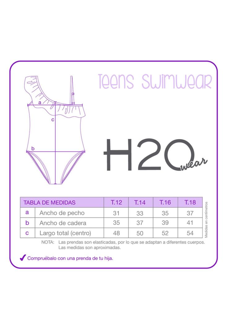 Traje de Baño Niña Teens Cut Out UV30+ H2O Wear Negro-2