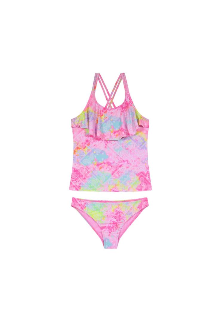 Traje de Baño Teens Niña Tankini UV30+ H2O Wear-0