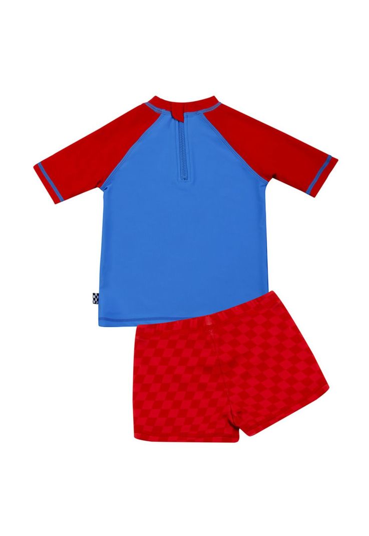 Traje de Baño Bebe Niño Set UV 50 Disney Cars Rojo-1