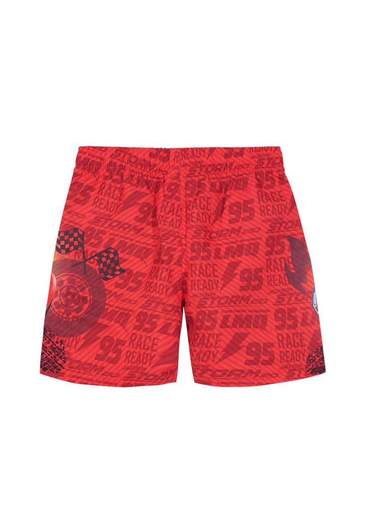 Traje de Baño Short Niño Disney Cars Rojo-1
