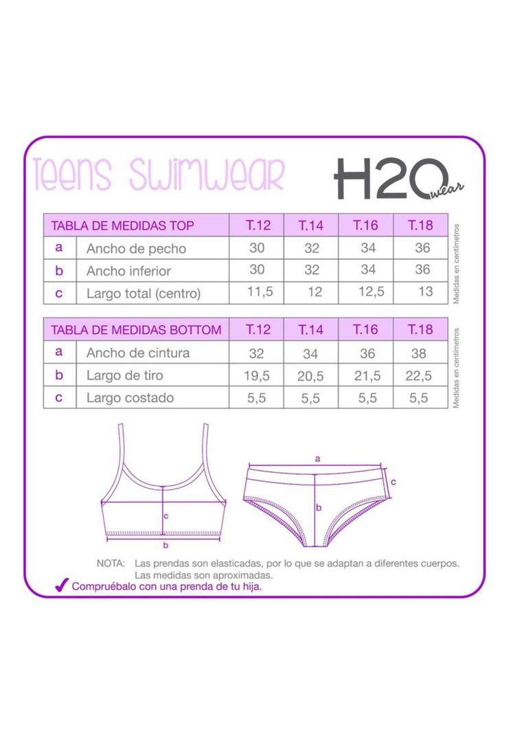 Teens Niña Bikini H2O Wear UV+30 Bretel Tie Dye Azul-2
