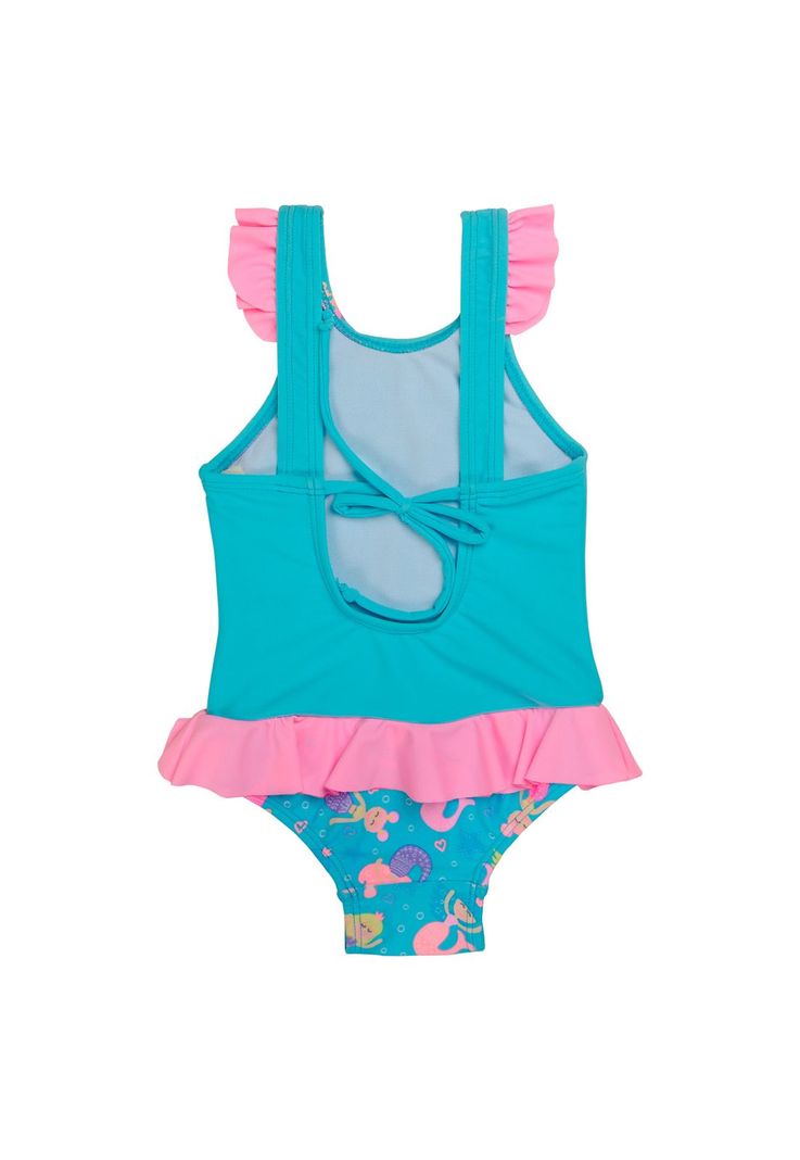 Traje de Baño Bebe Niña UV 30 H2O Wear Turquesa-1