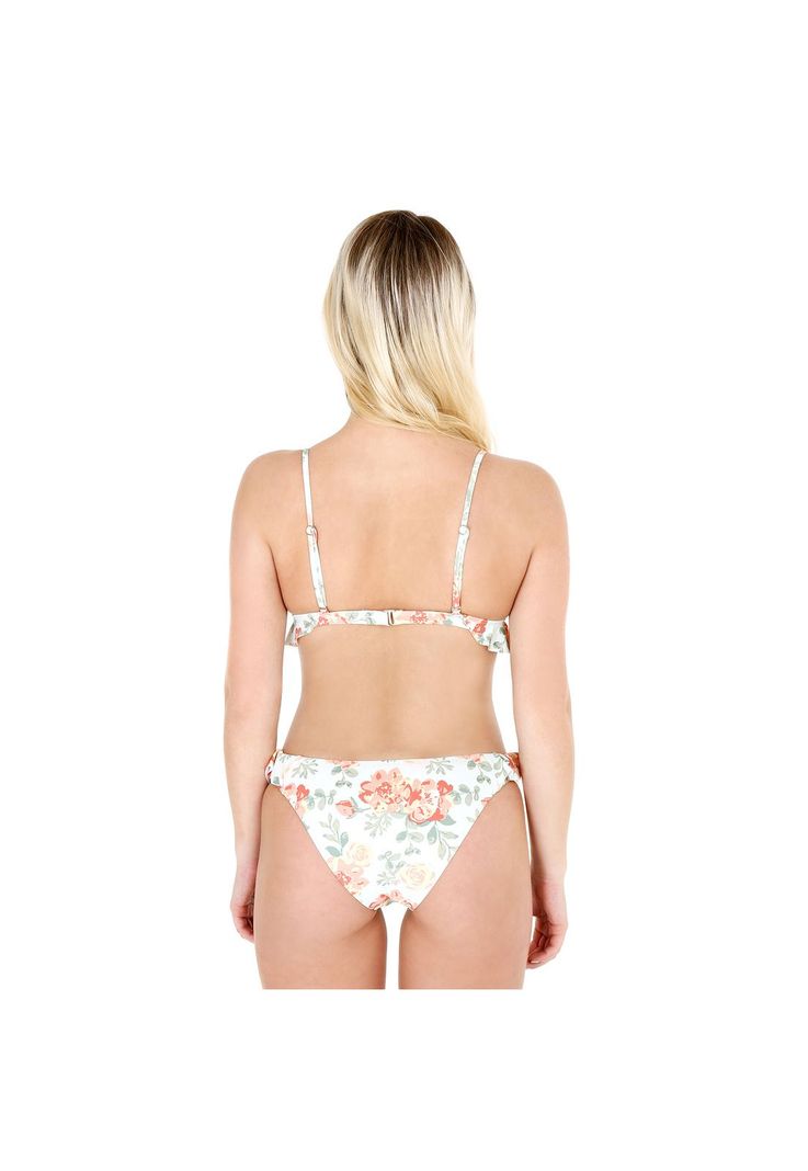 Traje de Baño Bikini Mujer con Vuelos H2O Wear Verde-1