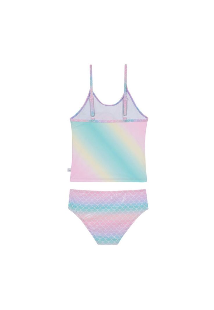 Traje de Baño Niña Tankini Disney Princesas Rosado C/Vuelos-1