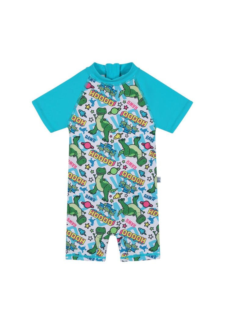 Traje de Baño Body UV 50+ para Bebe Niño Turquesa-0