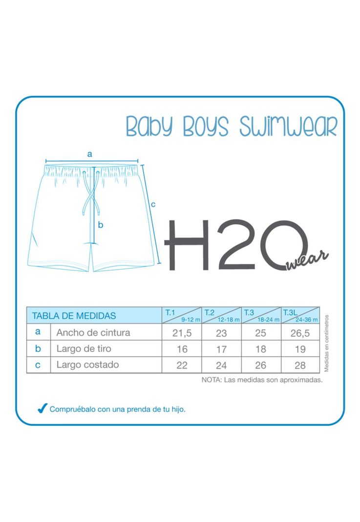 Traje de Baño Bebe Niño Short Est. Tiburon H2O Wear-2