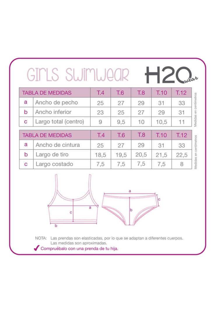 Traje de Baño Niña Bikini UV30+ Brillo H2O Wear-3