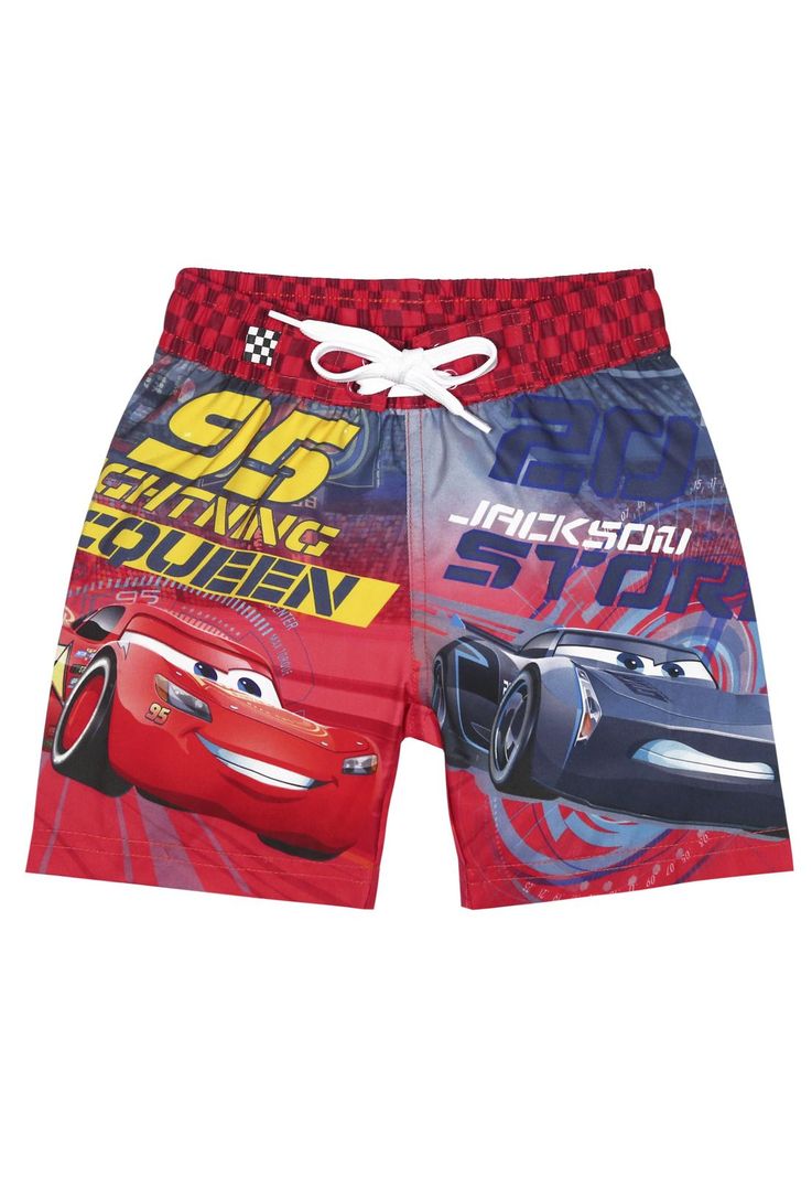 Traje de Baño Bebé Niño Short Disney Rojo Cars-0