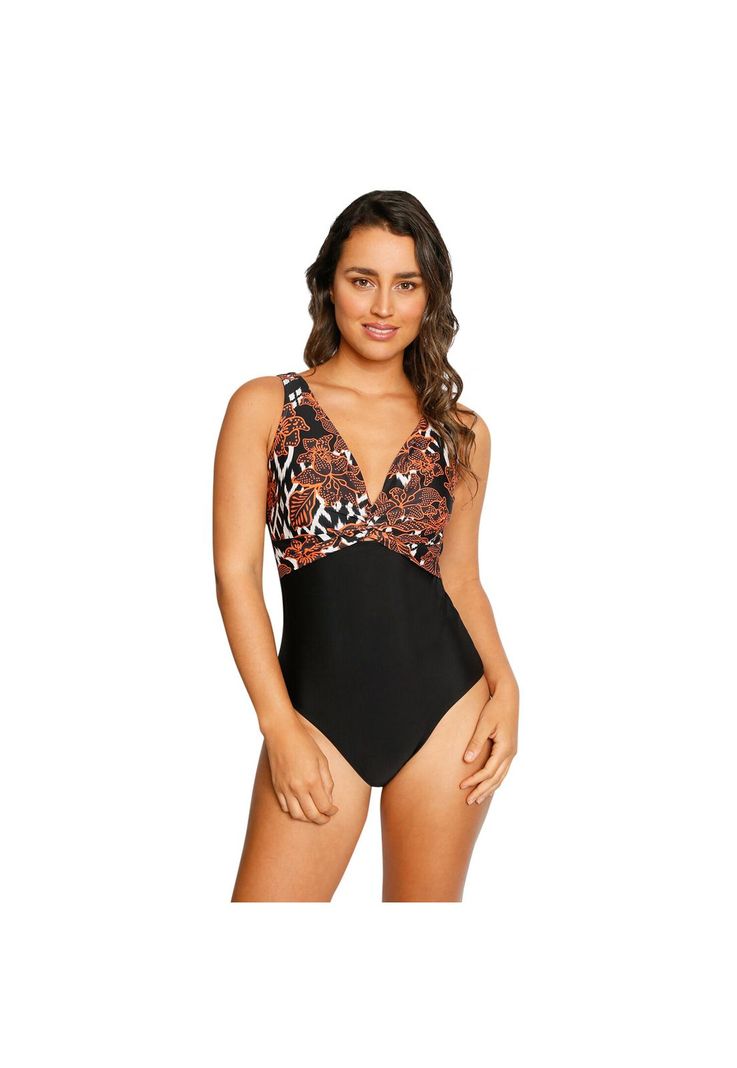Traje de Baño Control Escote V  Lydia Mujer H2O Wear-3