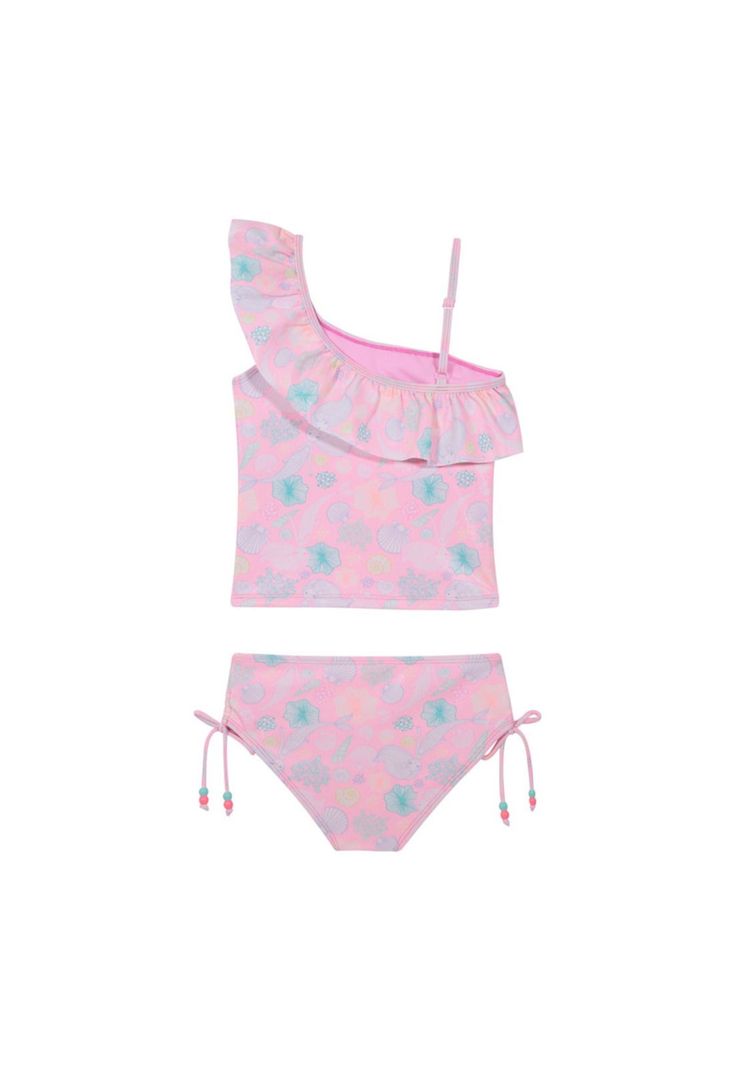 Traje de Baño Niña Tankini UV30+ Un hombro H2O Wear-1