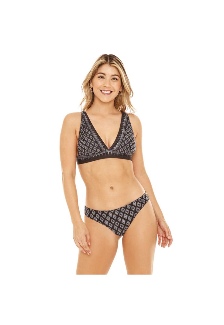 Traje de Bano Bikini Mujer H2O Wear Halter Compose Negro