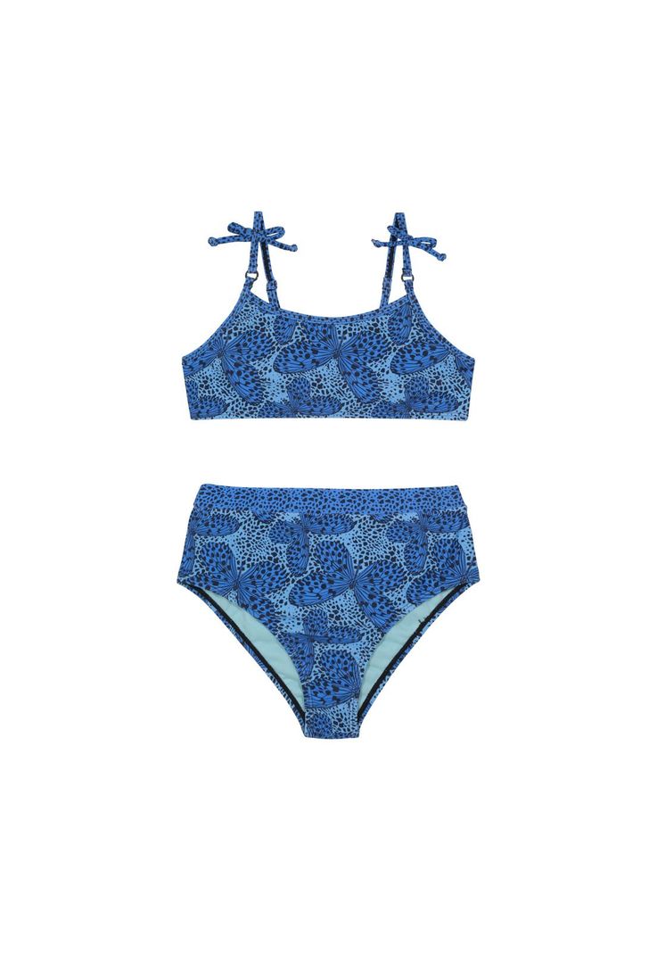 Traje de Bano Nina Teens Bikini UV50 Bretel H2O Wear Azul 12