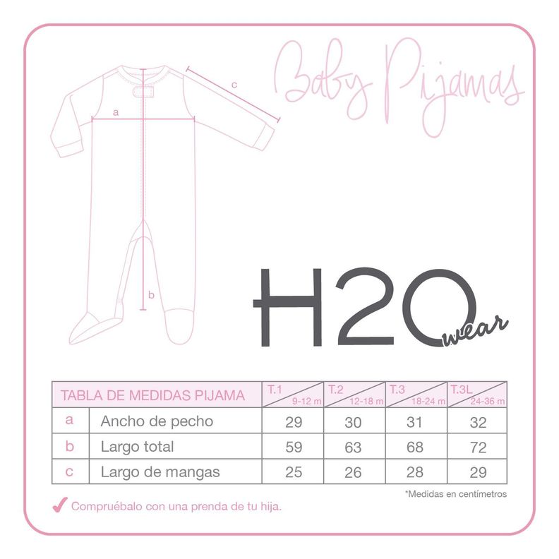 Pijama Bebé Niña Polar Entero Magic Lila H2O Wear-2