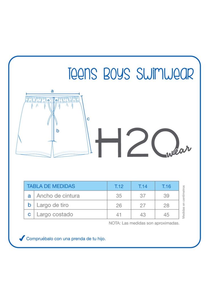Traje de Baño Niño Teens Short Est. Tropico H2O Wear-2