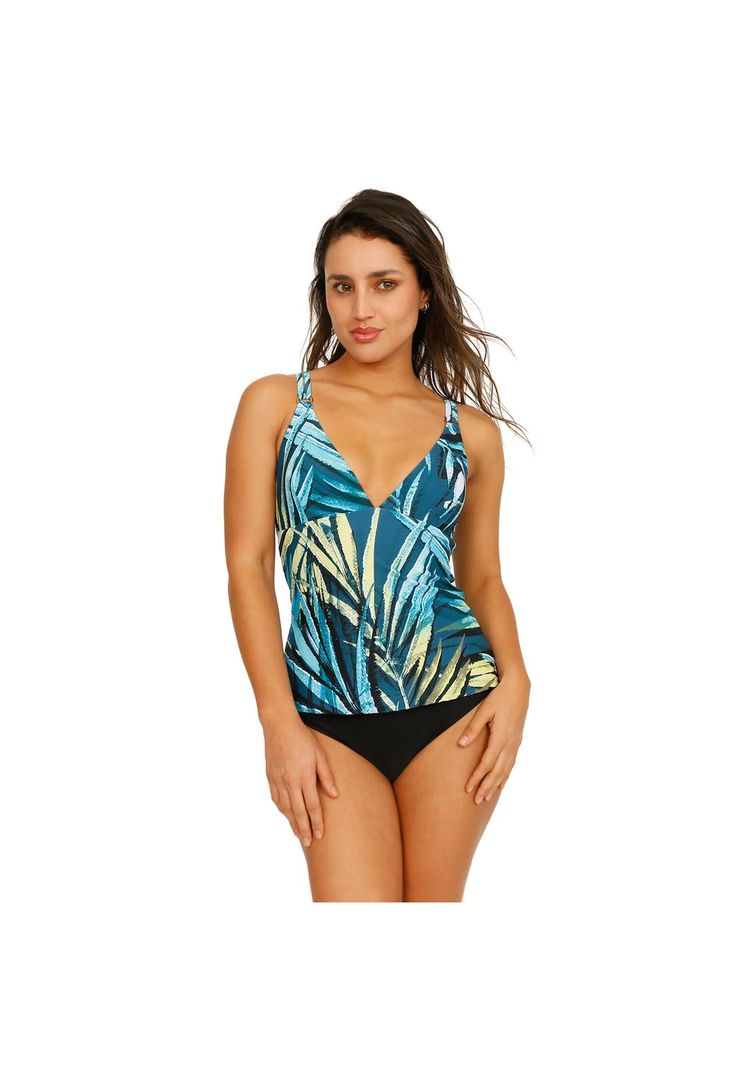 Traje de Baño Mujer Tankini Isabella Azul H2O Wear-3