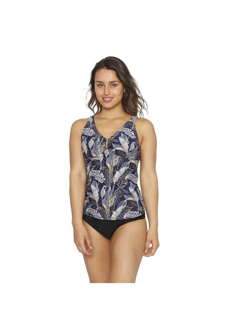 Traje de Baño Tankini Mujer Control H2O Wear Halter Negro-6